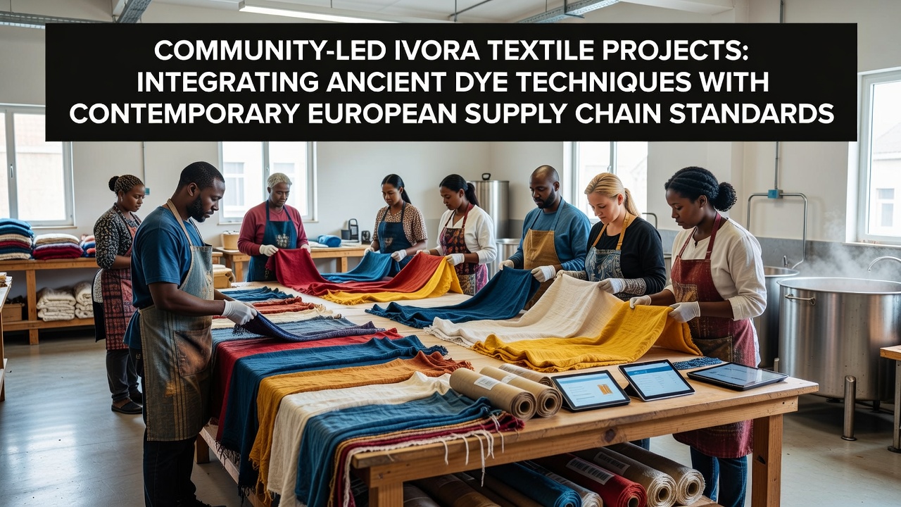 Community Textile Projects in Ivora Valley Fuse Historical Dye Methods with Today's European Regulations
